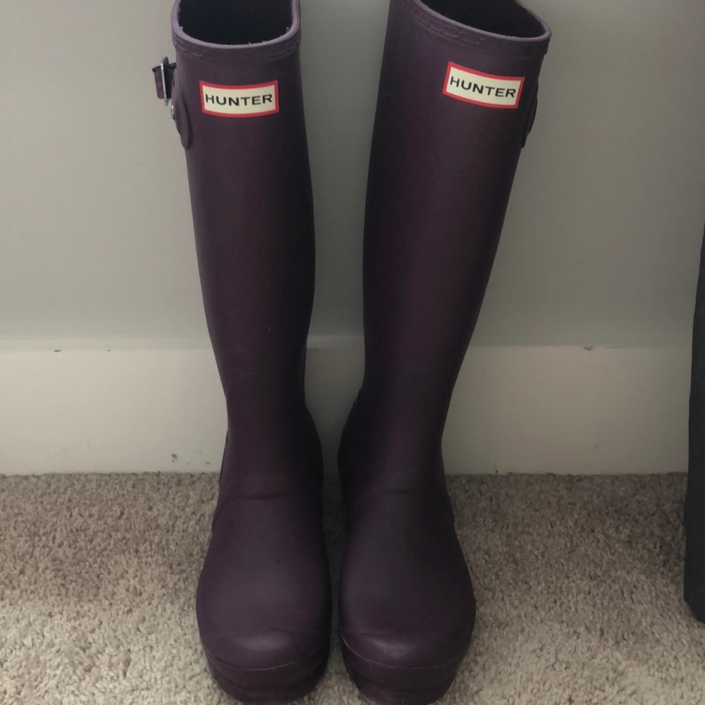 Purple Hunter rain boots!